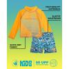 image:imageBody Glove Baby Toddler Boys Swim Set  2 Piece UPF 50 Quick Dry Swim Trunks and Rash Guard for Boys Kids Swimwear 2T4TOrange Swirl Surf