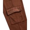 image:imageBody Glove Girls Sweatpants  2 Pack Basic Active Fleece Cargo Sweatpants for Girls  Kids Joggers with PocketsBrownSand