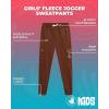 image:imageBody Glove Girls Sweatpants  2 Pack Basic Active Fleece Cargo Sweatpants for Girls  Kids Joggers with PocketsBrownSand