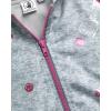image:imageBody Glove Girls Windbreaker Jacket  Kids Hooded Zip Up Jacket  Wind amp Water Resistant Outerwear Jackets for GirlsGreyPink Smiles