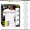 image:imageBody Glove Mens 3 Pack T Shirts Cool Plain Undershirts and Gym Tshirts Multipack White Tees4pk White Crewneck