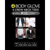image:imageBody Glove Mens 3 Pack T Shirts Cool Plain Undershirts and Gym Tshirts Multipack White Tees4pk White Crewneck