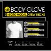 image:imageBody Glove Mens 3 Pack T Shirts Cool Plain Undershirts and Gym Tshirts Multipack White TeesCrew  White 3 Pack