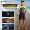 image:imageBody Glove Phoenix 2mm Kids Wetsuit for Boys Girls Neoprene BackZip Short Sleeve Springsuit Size 816 Keep Warm in Cold Water for Water Sports Swimming Surfing Snorkeling DivingBLKYEL