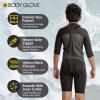 image:imageBody Glove Phoenix 2mm Kids Wetsuit for Boys Girls Neoprene BackZip Short Sleeve Springsuit Size 816 Keep Warm in Cold Water for Water Sports Swimming Surfing Snorkeling DivingBlack