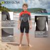 image:imageBody Glove Phoenix 2mm Kids Wetsuit for Boys Girls Neoprene BackZip Short Sleeve Springsuit Size 816 Keep Warm in Cold Water for Water Sports Swimming Surfing Snorkeling DivingREDASH