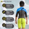 image:imageBody Glove Phoenix 2mm Kids Wetsuit for Boys Girls Neoprene BackZip Short Sleeve Springsuit Size 816 Keep Warm in Cold Water for Water Sports Swimming Surfing Snorkeling DivingBLULIM