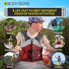 image:imageBody Glove Unisex Adult Nylon Fishing Life Jacket with 2 Pockets USCG Approved Great for Boating Fishing Kayaking RaftingMedium