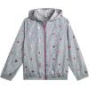 image:imageBody Glove Girls Windbreaker Jacket  Kids Hooded Zip Up Jacket  Wind amp Water Resistant Outerwear Jackets for GirlsGreyPink Smiles