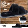 image:imageBody Glove Womens Alpine Slipper  Womens Fur Slipper with Memory Foam Insole House Slippers for Women Womens Home EssentialsBlack
