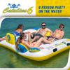image:imageBody Glove Catalina Island  SixPerson Inflatable Floating Lounge with Bluetooth Speaker 2 Coolers amp 6 Drink Holders Mesh Cooling Zone Anchor System Leisure Lake Relaxation