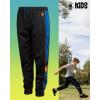image:imageBody Glove Boys Sweatpants  4 Pack Performance Tricot Boys Joggers with Drawstring Waist  Kids Soft Stretch Athletic PantsCharcoal Royal Panel