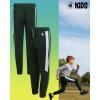 image:imageBody Glove Boys Sweatpants  4 Pack Performance Tricot Boys Joggers with Drawstring Waist  Kids Soft Stretch Athletic PantsGreenBlackBlackGrey