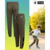 image:imageBody Glove Boys Sweatpants  4 Pack Performance Tricot Boys Joggers with Drawstring Waist  Kids Soft Stretch Athletic PantsNavyGreenGreyBlack