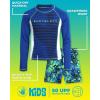 image:imageBody Glove Boys Swim Set  2 Piece Boys Swim Trunks with Rash Guard UV Protection Swimsuit Kids Bathing Suits Sizes 412Navy Green Surfer