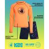 image:imageBody Glove Boys Swim Set  2 Piece Boys Swim Trunks with Rash Guard UV Protection Swimsuit Kids Bathing Suits Sizes 412Orange Sharks