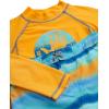 image:imageBody Glove Boys Swim Set  2 Piece Boys Swim Trunks with Rash Guard UV Protection Swimsuit Kids Bathing Suits Sizes 412Orange Turquoise