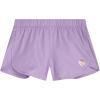 image:imageBody Glove Girls Athletic Shorts  4 Pack Active Performance Fleece Running Short  Girls Gym Workout Dolphin ShortsBlackFuchsiaPurpleCharcoal Solid