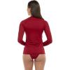 image:imageBody Glove Womens Smoothies Sleek Solid Long Sleeve Rashguard with UPF 50Cranberry