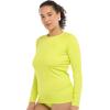 image:imageBody Glove Womens Smoothies Sleek Solid Long Sleeve Rashguard with UPF 50Key Lime