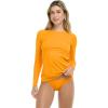 image:imageBody Glove Womens Smoothies Sleek Solid Long Sleeve Rashguard with UPF 50Apricot