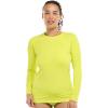image:imageBody Glove Womens Smoothies Sleek Solid Long Sleeve Rashguard with UPF 50Key Lime
