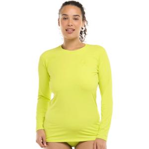 image:imageBody Glove Womens Smoothies Sleek Solid Long Sleeve Rashguard with UPF 50Key Lime