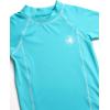 image:imageBody Glove Boys Rash Guard Shirt  UPF 50 Quick Dry Fabric Rash Guard Swimwear for Boys  Short Sleeve Kids Swim ShirtAqua