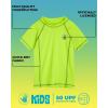 image:imageBody Glove Boys Rash Guard Shirt  UPF 50 Quick Dry Fabric Rash Guard Swimwear for Boys  Short Sleeve Kids Swim ShirtLime