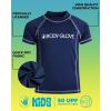 image:imageBody Glove Boys Rash Guard Shirt  UPF 50 Quick Dry Fabric Rash Guard Swimwear for Boys  Short Sleeve Kids Swim ShirtNavy Short Sleeve