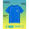 image:imageBody Glove Boys Rash Guard Shirt  UPF 50 Quick Dry Fabric Rash Guard Swimwear for Boys  Short Sleeve Kids Swim ShirtRoyal