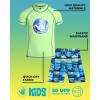 image:imageBody Glove Boys Swim Set  4 Piece UPF 50 Swim Trunks and Rash Guard for Boys Kids Swimwear Set Sizes 412Dark NavyLime Beach