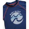 image:imageBody Glove Boys Swim Set  4 Piece UPF 50 Swim Trunks and Rash Guard for Boys Kids Swimwear Set Sizes 412Navy SwirlsTurquoise Lines