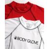 image:imageBody Glove Boys Swim Shirt  2 Pack UPF 50 Quick Dry Sun Protection Short Sleeve Rash Guard for Boys Kids Swimwear 2T14RedWhite