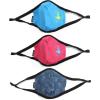 image:imageBody Glove 3Piece Kids Children Face Mask Adjustable Breathable Comfort Reusable Washable Cloth Mask  Pack of 3Blue  Pink  Navy