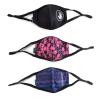 image:imageBody Glove 3Piece Womens Reusable Breathable Face Mask Set Black Logo Stripe