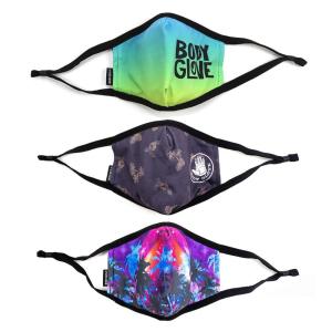 image:imageBody Glove 3Piece Mens Reusable Breathable Face Mask Set  Neon