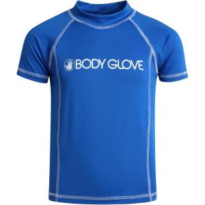 image:imageBody Glove Boys Rash Guard Shirt  UPF 50 Quick Dry Fabric Rash Guard Swimwear for Boys  Short Sleeve Kids Swim ShirtRoyal Short Sleeve