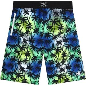 image:imageBody Glove Boys Swim Board Shorts  UPF 50 Quick Dry Boys Swim Trunks Bathing Suit Kids Swimwear with PocketsSizes 818Black Yellow Palm Trees