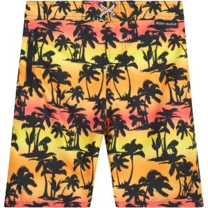 image:imageBody Glove Boys Swim Board Shorts  UPF 50 Quick Dry Boys Swim Trunks Bathing Suit Kids Swimwear with PocketsSizes 818Red Yellow Palm Trees