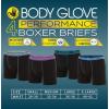 image:imageBody Glove Mens Boxer Briefs Multi Packs Dry Fit Performance Value Underwear Breathable Active Stretch Athletic Boxers4pk  Black With Contrasting Waistband