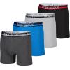 image:imageBody Glove Mens Boxer Briefs Multi Packs Dry Fit Performance Value Underwear Breathable Active Stretch Athletic BoxersLight Gray  Gray  Blue and Black