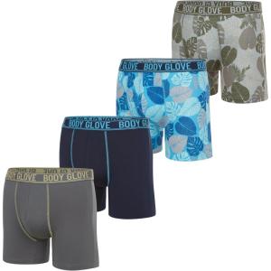 image:imageBody Glove Mens Boxer Briefs Multi Packs Dry Fit Performance Value Underwear Breathable Active Stretch Athletic Boxers4pk  2 Prints 2 Solids Blue  Grey Colors