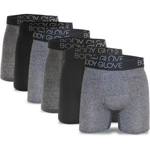 image:imageBody Glove Mens Boxer Briefs Multi Packs Dry Fit Performance Value Underwear Breathable Active Stretch Athletic BoxersBlack  Heather Grey Charcoal Grey