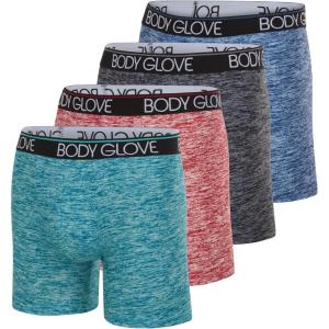 image:imageBody Glove Mens Boxer Briefs Multi Packs Dry Fit Performance Value Underwear Breathable Active Stretch Athletic BoxersBlack  Maroon  Blue and Teal