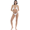 image:imageBody Glove Womens Smoothies DITA Solid Slider Triangle Bikini TopWhite Laser Cut