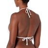 image:imageBody Glove Womens Smoothies DITA Solid Slider Triangle Bikini TopWhite Laser Cut