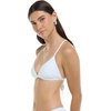 image:imageBody Glove Womens Smoothies Evelyn Solid Fixed Triangle Bikini Top Swimsuit with Adjustable 2Way Back DetailApricot