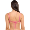 image:imageBody Glove Womens Smoothies Evelyn Solid Fixed Triangle Bikini Top Swimsuit with Adjustable 2Way Back DetailBubble Gum