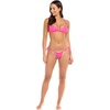 image:imageBody Glove Womens Smoothies Evelyn Solid Fixed Triangle Bikini Top Swimsuit with Adjustable 2Way Back DetailBubble Gum